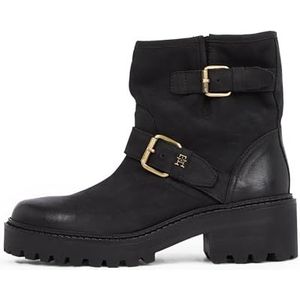 Laarzen - Effen - Leer - Blokhak - Ritssluiting - Anti-slip Zool