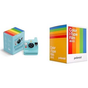Polaroid - NOW+ Generatie 3 - Instant Camera Bluetooth Connected + Kleurenfilm (40 filmpakket) - Arctisch Blauw