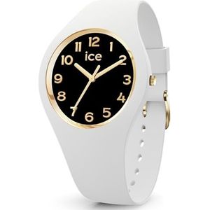 Ice-Watch - ICE glam White black - Dameshorloge wit met siliconen band - 022586 (Klein +)