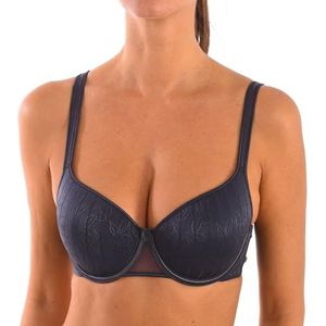 Selene Dames Vanessa Foam Cup BH met Onderdraad, Grijs, 80C