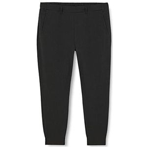 Kaffe Dames Slim Suiting Broek Loose Fit Joggers Elastische Taille Cropped, Donkergrijs Melange, 60