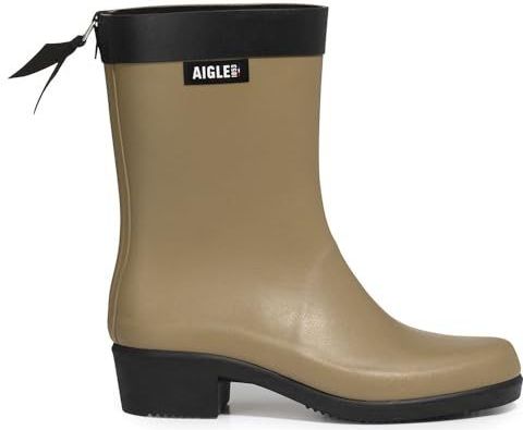 Aigle - Myrica - Regenlaarzen - Zwart - Handgemaakt - Flexibele Schacht