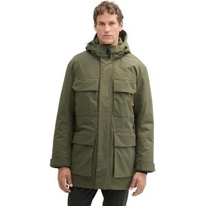 TOM TAILOR Denim Heren 1042268 Parka, 23802-Urban Olive Green, L, 23802 - Urban Olive Green, L