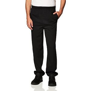 GILDAN Heren elastische onderkant joggingbroek met zakken broek, Zwart, S