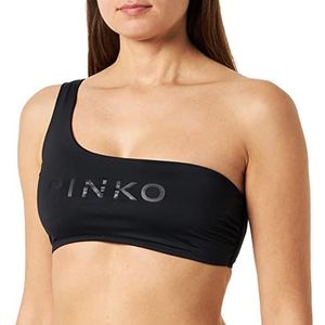 Pinko Ballo Tecno Jersey bikinitop voor dames, Z99_Zwart Sedan, M