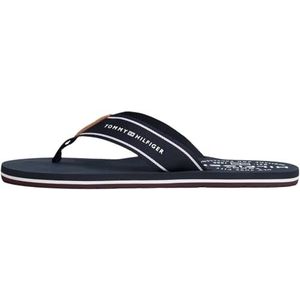 Tommy Hilfiger - Beach Sandal Fm0fm05621 - Teenslippers - Woestijn Hemelsblauw - 47 EU