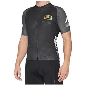 100% MTB WEAR EXCEEDA Short Sleeve Jersey S T-shirt, volwassenen, uniseks, zwart/houtskool (meerkleurig)