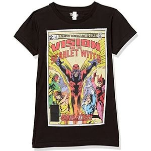 Marvel Little, Big Universe Revelations Girls Short Sleeve Tee Shirt, Black, X-Large, Schwarz, XL