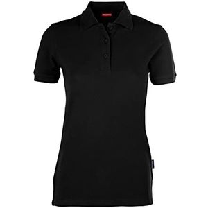HRM Dames Heavy Performance Polo, Zwart, Maat XL I Premium Dames Poloshirt I Basic Polo Shirt Wasbaar tot 60°C I Hoogwaardige & Duurzame Dameskleding I Werkkleding