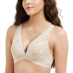 Wacoal Women's Embrace Lace Soft Cup, Naturally Nude/Ivory, 36