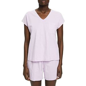 ESPRIT Bodywear dames Cotton SLUB SUS Shorty Pyjamaset, violet, 36, paars, 36