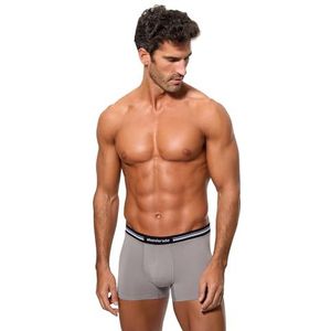 Abanderado Technische gesloten boxershorts met extra zachte taille voor heren, grijs (Intenso), XL