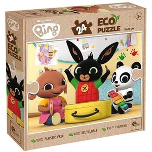 Lisciani - BING Music Time puzzel - 24-delige dubbelzijdige puzzel voor kinderen vanaf 3 jaar - Gekleurde achterkant - Formaat 50x70 cm - Handmatige activiteit - 100% recyclebaar - Cadeau idee