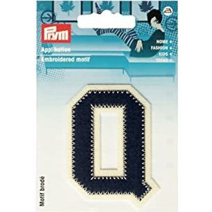 Prym 924516 applicatie letter Q blauw/ecru