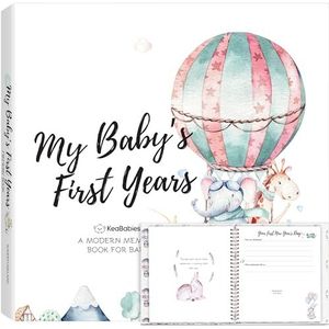 Baby Eerst 5 jaar geheugenboek, dagboek, 90 pagina's, gebonden uitgave voor jongens, meisjes, de hele familie, LGBT, alleenstaande moeder vader, adoptiv (AdventureLand)