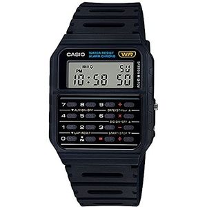 Casio CA53W-1 Vintage Calculator Watch voor heren, grijs, Eén maat, Sport