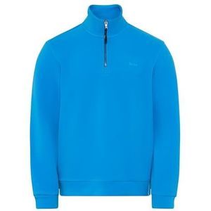 Brax Heren Warm Tec Flannel Fleece Troyer Sweatshirt, 15 azuur, L