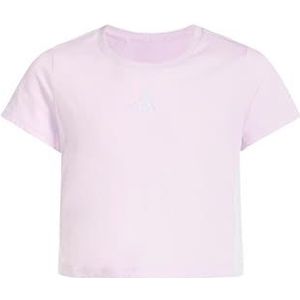 adidas Niñas ESSENTIALS LOGO T-SHIRT, ice lavender/white, 9-10 Years