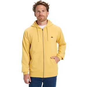 Quiksilver - Basic Sweatshirt - Geel - Met Rits - Regular Fit