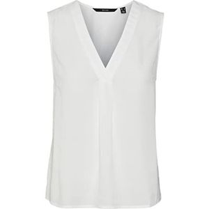 VERO MODA VMDERMA SL WVN GA Top voor dames, sneeuwwit, maat M, wit (snow white), M