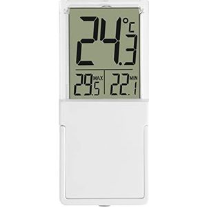TFA Dostmann Vista Digitale raam- of binnenthermometer, comfortabel aflezen, weerbestendig