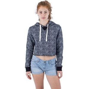 Womens Oceancare Paisley Fleece Top Zwart