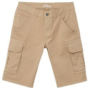 s.Oliver Junior Uniseks cargobermuda voor kinderen, slimfit, Beige 8195, 164 Grote maten