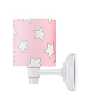Lamps & Company Wandlamp plug-in roze sterren