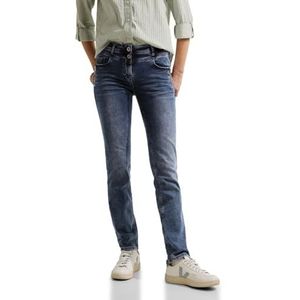 Cecil dames jeans broek slim, Donkerblauw Zwart Washed, 29W / 30L