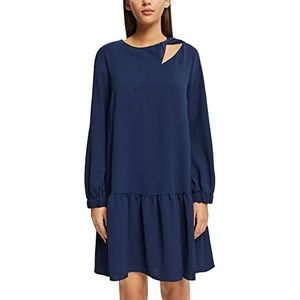 ESPRIT Mini-jurk met cut-out, Donkerblauw, 32