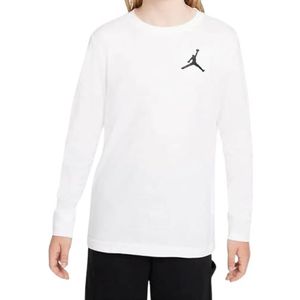 Jordan - Shirt - Wit - Lange Mouw - Effen