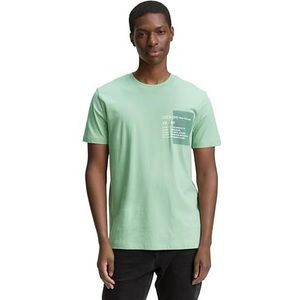 Tom Tailor - T-shirt - Paradise Mint - Met Verschillende Logoprints