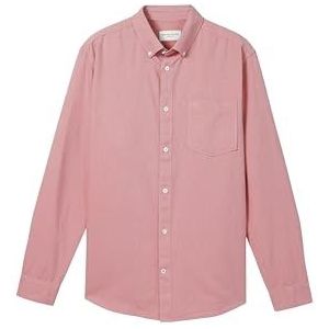 TOM TAILOR heren overhemd, 38464 - Samba Red Chambray, XXL