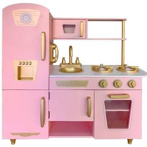 Outdoor Toys - Kinderkeuken Leire Pink Kitchen 85 x 33 x 89 cm, kleur (Kovyx KEC3010)