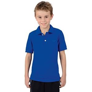 Trigema Poloshirt voor jongens, piqué-kwaliteit, kinderen, blauw (Royal 049), 128