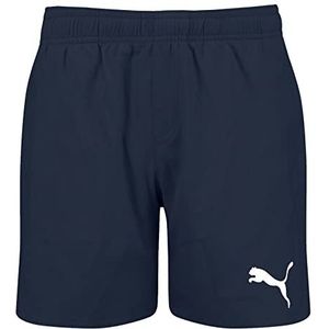 PUMA Jongens medium lengte shorts zwembroek, Donkerblauw, 128 cm