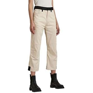 G-STAR RAW Dames 5620 3D Cropped Bootcut Pm Jeans, beige (Ecru C525-159), 28W x 28L