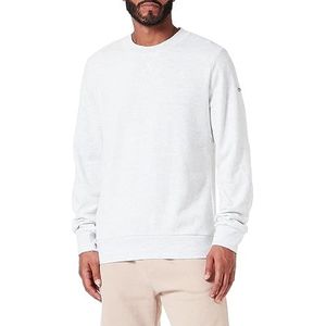 TILDEN Heren oversized sweatshirt met ronde hals 37731125, wolwit melange, XL, wolwit, gemêleerd, XL