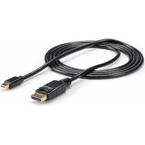 StarTech.com 2m Mini DisplayPort naar DisplayPort 1.2 Kabel - 4K x 2K UHD Mini DisplayPort naar DisplayPort Adapter Kabel - Mini DP naar DP Monitor Kabel - mDP naar DP Kabel - Zwart (MDP2DPMM6)