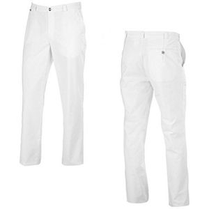 BP Med Trousers 1368-686-21 Herenbroek - Gemengde stof met Stretch - 48% Katoen, 48% Polyester, 4% Elastolefine - Normale pasvorm - Maat: 50n - Kleur: wit