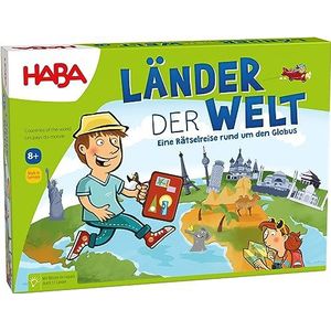 HABA 304213 - Landen van de wereld, spannende wereldreis voor het hele gezin, kennisspel voor 2-4 spelers van 8-99 jaar