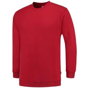 Tricorp 301008 casual sweatshirt, 60% gekamd katoen/40% polyester, 280 g/m², rood, maat 4XL