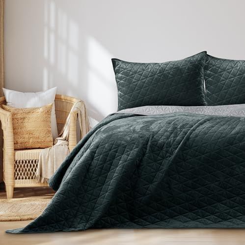 Laila - Sprei - Geometrisch Patroon - Fluweel Look - Microvezel