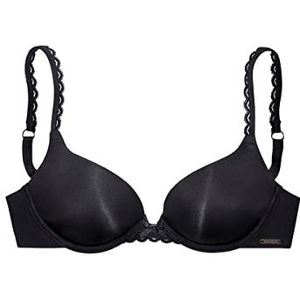 s.Oliver Dames BH-220-PB push-up beha, zwart, omtrek en cups, 85 stuks