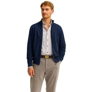 bugatti Herenvest 7600-85510D Regular Fit Katoen Basic Essentials, 370-marine, L