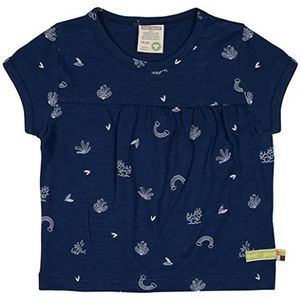 loud + proud Unisex Kids Slub Jersey met print, GOTS-gecertificeerd T-shirt, ultramarijn, 62/68, Ultramarijn, 62/68 cm