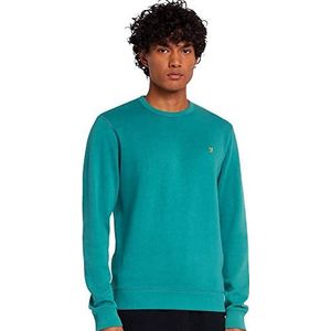 Farah Tim Crew Sweatshirt voor heren, Wilde eend Groen, S