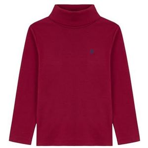 Petit Bateau Kindertrui van katoen, effen, Amarant, 3 Jaren