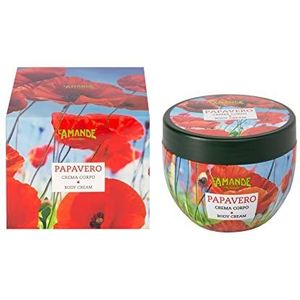 L'AMANDE - Lichaamscrème geparfumeerd met hyaluronzuur, olijfolie en vitamine E antioxidanten - Hydraterende lichaamscrème voor droge en voedende huid met elastische, stralende en anti-aging werking -