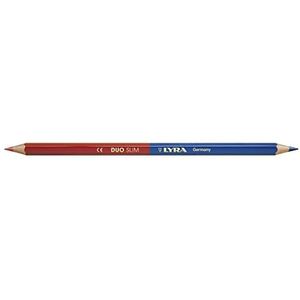 LYRA 2920101 Duo Slim Crayon kleur Bi-Pointe, potlood, rood/blauw